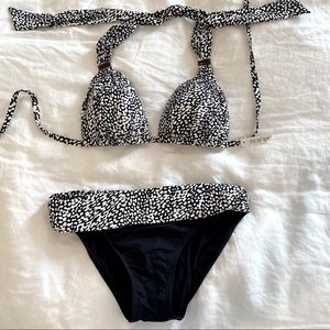 La Blanca black and white swimsuit NWT